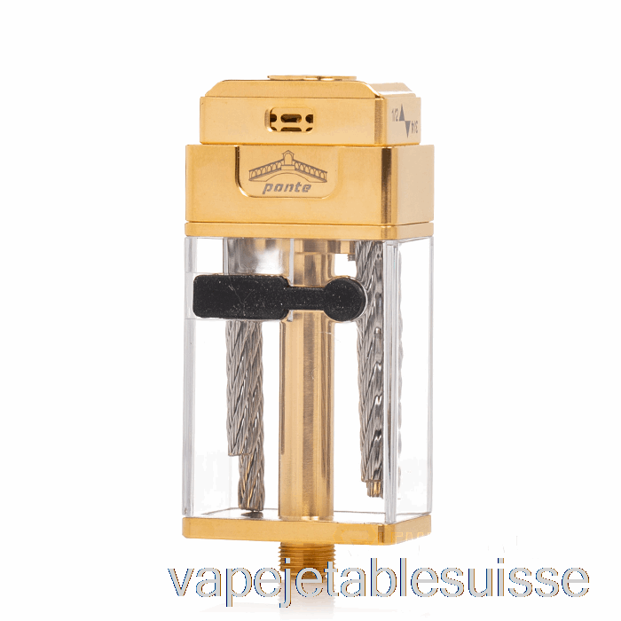 Vape Suisse Orca Vape X Mrjustright1 Ponte Xl Rdta Réservoir Tronqué Or